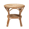 bali & pari Abbey Modern Bohemian Natural Brown Antique Rattan Coffee Table WHI-12718-Rattan-CT