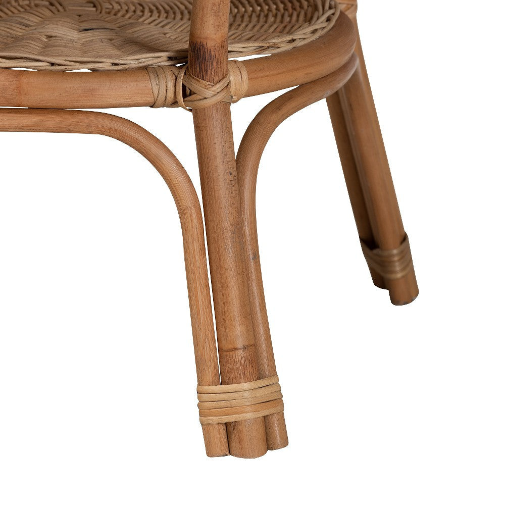 bali & pari Abbey Modern Bohemian Natural Brown Antique Rattan Coffee Table WHI-12718-Rattan-CT