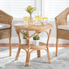 bali & pari Abbey Modern Bohemian Natural Brown Antique Rattan Coffee Table