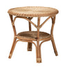 bali & pari Abbey Modern Bohemian Natural Brown Antique Rattan Coffee Table WHI-12718-Rattan-CT