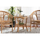 bali & pari Cariel Modern Bohemian Natural Brown Rattan Coffee Table WHI-12720-Rattan-CT