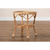 bali & pari Cariel Modern Bohemian Natural Brown Rattan Coffee Table WHI-12720-Rattan-CT