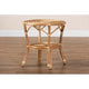bali & pari Cariel Modern Bohemian Natural Brown Rattan Coffee Table WHI-12720-Rattan-CT