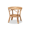 bali & pari Cariel Modern Bohemian Natural Brown Rattan Coffee Table WHI-12720-Rattan-CT