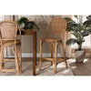 bali & pari Neola Modern Bohemian Natural Rattan Bar Stool WHI-12736-Rattan-BS