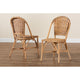 bali & pari Neola Modern Bohemian Natural Rattan Dining Chair WHI-12737-Rattan-DC