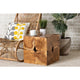 bali & pari Eldora Rustic Transitional Natural Brown Teak Root End Table WHI-12738-Teak-ET