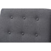 Baxton Studio Mathias Mid-century Modern Grey Fabric Upholstered Lounge Chair