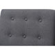 Baxton Studio Mathias Mid-century Modern Grey Fabric Upholstered Lounge Chair