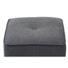 Baxton Studio Corinne Modern and Contemporary Dark Grey Fabric Upholstered Ottoman