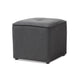 Baxton Studio Corinne Modern and Contemporary Dark Grey Fabric Upholstered Ottoman