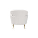 Baxton Studio Fantasia Modern and Contemporary Ivory Boucle Upholstered and Gold Metal Armchair WHI-222-Beige-CC