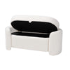 Baxton Studio Oakes Modern and Contemporary Ivory Boucle Upholstered Storage Bench WHI-225-Beige-Bench