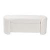 Baxton Studio Oakes Modern and Contemporary Ivory Boucle Upholstered Storage Bench WHI-225-Beige-Bench