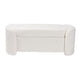 Baxton Studio Oakes Modern and Contemporary Ivory Boucle Upholstered Storage Bench WHI-225-Beige-Bench