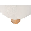 Baxton Studio Brielle Modern and Contemporary Ivory Boucle Upholstered and Natural Brown Finished Wood Ottoman WHI-229-Beige-Ottoman