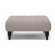 Baxton Studio Keswick Beige Linen Modern Tufted Ottoman