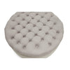 Baxton Studio Iglehart Beige Linen Modern Tufted Ottoman