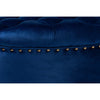 Baxton Studio Iglehart Modern and Contemporary Royal Blue Velvet Fabric Upholstered Tufted Cocktail Ottoman