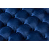Baxton Studio Iglehart Modern and Contemporary Royal Blue Velvet Fabric Upholstered Tufted Cocktail Ottoman