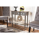 Baxton Studio Noelle French Provincial Gray Finished 1-Drawer Wood Console Table
