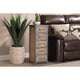 Baxton Studio Laurel Rustic Industrial Antique Grey Finished Metal and Whitewashed Oak Brown Finished Wood 5-Drawer Accent Storage Cabinet