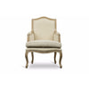 Baxton Studio Nivernais Wood Traditional French Accent Chair WHI-ASS288Mi-CG4