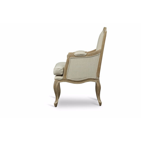 Baxton Studio Nivernais Wood Traditional French Accent Chair
