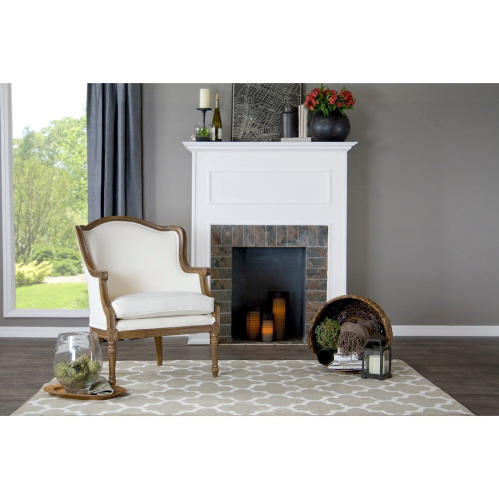 Baxton Studio Charlemagne Traditional French Accent Chair-