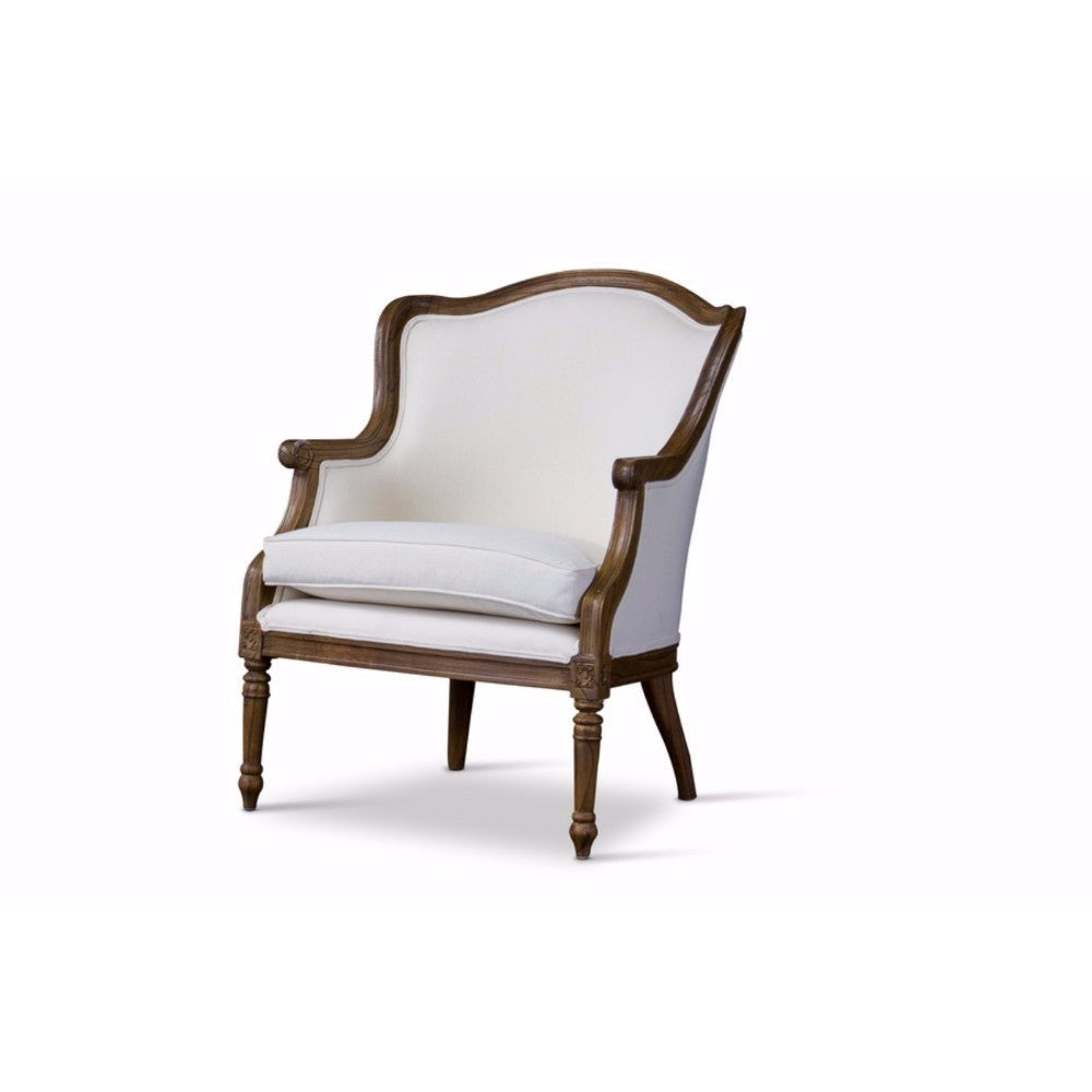 Baxton Studio Charlemagne Traditional French Accent Chair-