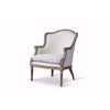 Baxton Studio Charlemagne Traditional French Accent Chair-Oak