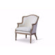 Baxton Studio Charlemagne Traditional French Accent Chair-Oak