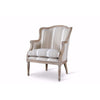 Baxton Studio Charlemagne Traditional French Accent Chair-Oak (Brown Stripe) WHI-ASS293Mi-CG4