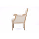 Baxton Studio Chavanon Wood & Light Beige Linen Traditional French Accent Chair