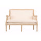 Baxton Studio Chavanon Wood & Light Beige Linen Traditional French Loveseat WHI-ASS501Mi-CG4