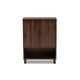 Baxton Studio Rossin Modern and Contemporary Walnut Brown Finished 2-Door Wood Entryway Shoe Storage Cabinet