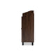 Baxton Studio Rossin Modern and Contemporary Walnut Brown Finished 2-Door Wood Entryway Shoe Storage Cabinet with Open Shelf