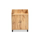 Baxton Studio Rossin Modern and Contemporary Oak Brown Finished Wood 2-Door Entryway Shoe Storage Cabinet with Top Shelf WHI-ATSC1614-Wotan
