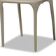 Baxton Studio Gould Modern Transtional Beige Plastic 4-Piece Dining Chair Set