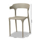 Baxton Studio Gould Modern Transtional Beige Plastic 4-Piece Dining Chair Set