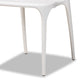 Baxton Studio Gould Modern Transtional White Plastic 4-Piece Dining Chair Set