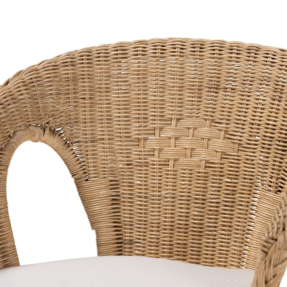 Baxton Studio Abbey Modern Bohemian Natural Brown Antique Rattan 3-Piece Living Room Set WHI-Abbey-Rattan-3PC-Set