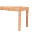 bali & pari Abelia Modern Bohemian Natural Rattan and Mahogany Wood Long Accent Bench
