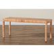 bali & pari Abelia Modern Bohemian Natural Rattan and Mahogany Wood Long Accent Bench