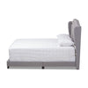 Baxton Studio Aden Modern and Contemporary Grey Fabric Upholstered King Size Bed WHI-Aden-Grey-King
