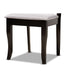 Baxton Studio Adina Modern and Contemporary Grey Fabric Upholstered and Dark Brown Finished Wood 5-Piece Dining Set