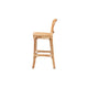 bali & pari Adrena Modern Bohemian Natural Brown Rattan Bar Stool WHI-Adrena-Rattan-BS