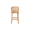 bali & pari Adrena Modern Bohemian Natural Brown Rattan Bar Stool WHI-Adrena-Rattan-BS