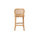 bali & pari Adrena Modern Bohemian Natural Brown Rattan Bar Stool WHI-Adrena-Rattan-BS