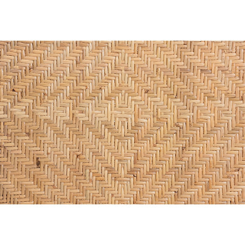 bali & pari Adrena Modern Bohemian Natural Brown Rattan Counter Stool